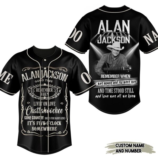 Alan Jackson Baseball Jersey For Men Women And Kids Gift for Fans