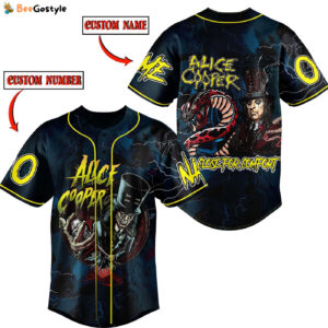 Alice Cooper Baseball Jersey For Men Women And Kids Gift for Fans