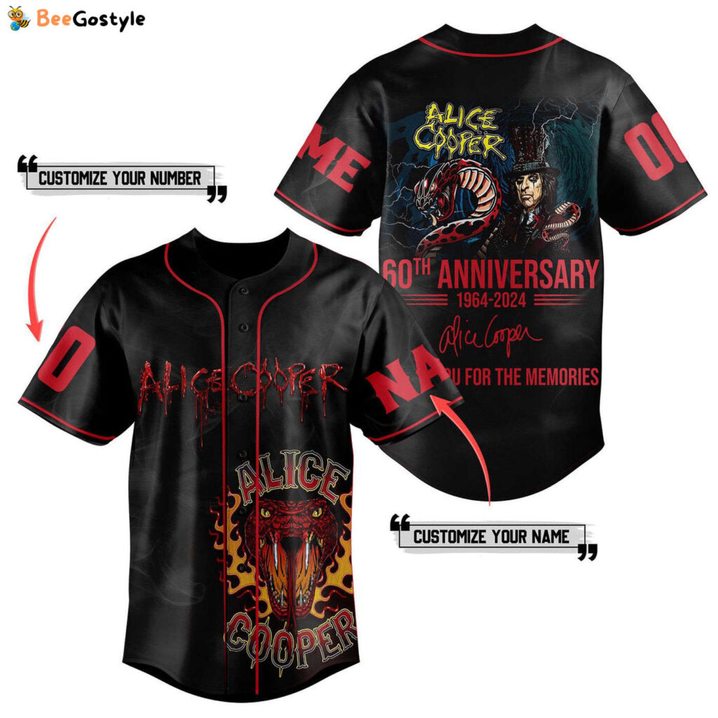 Alice Cooper Baseball Jersey For Men Women And Kids Gift for Fans Alice Cooper Baseball Jersey For Men Women And Kids Gift for Fans