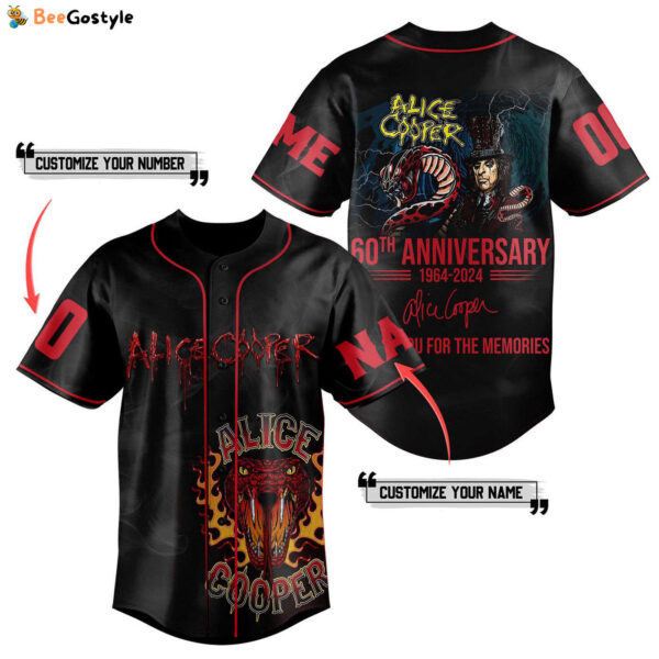 Alice Cooper Baseball Jersey For Men Women And Kids Gift for Fans