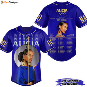 Alicia Keys Baseball Jersey For Men Women And Kids Gift for Fans