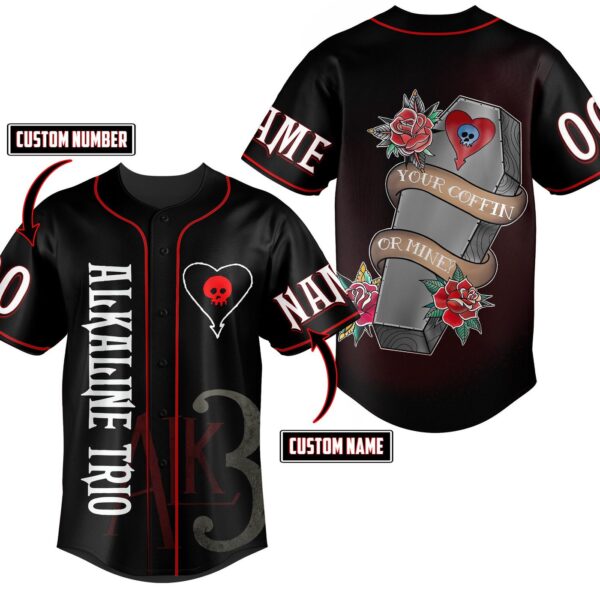 Alkaline Trio Baseball Jersey For Men Women And Kids Gift for Fans