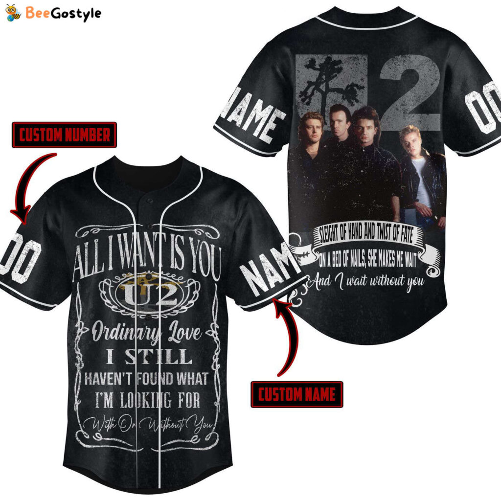 All I Want Is You U2 Baseball Jersey For Men Women And Kids Gift for Fans All I Want Is You U2 Baseball Jersey For Men Women And Kids Gift for Fans