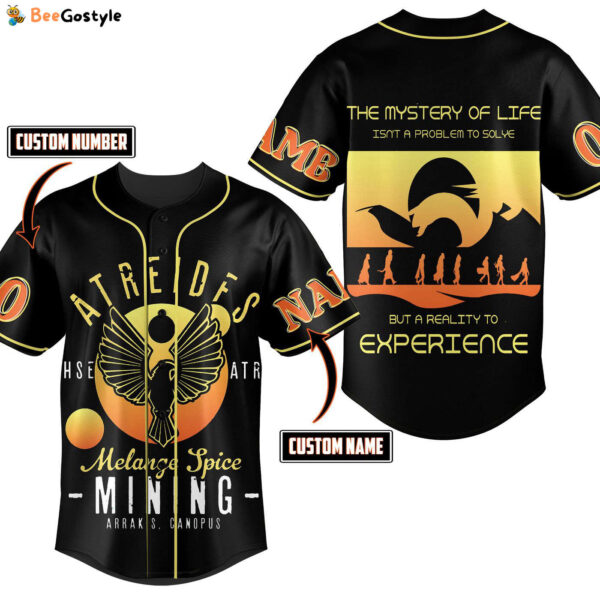 Atreides Melange Spice Mining Baseball Jersey For Men Women And Kids Gift for Fans