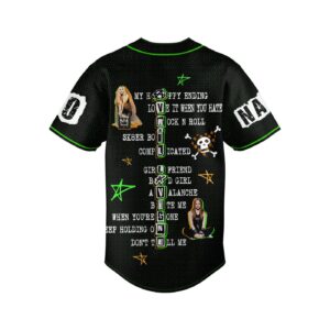 Avril Lavigne Baseball Jersey For Men Women And Kids Gift for Fans 3
