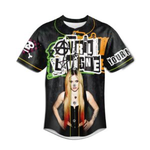 Avril Lavigne Baseball Jersey For Men Women And Kids Gift for Fans 1