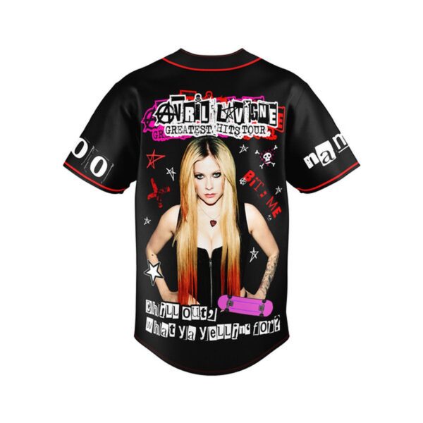 Avril Lavigne Baseball Jersey For Men Women And Kids Gift for Fans