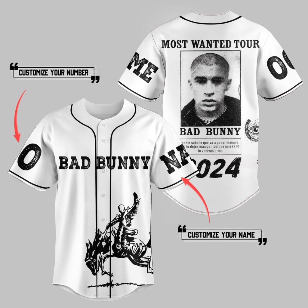 Bad Bunny Baseball Jersey For Men Women And Kids Gift Bad Bunny Baseball Jersey For Men Women And Kids Gift