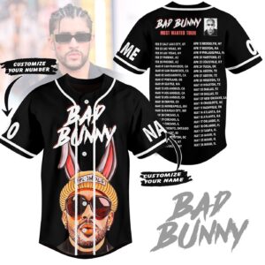 Bad Bunny Baseball Jersey For Men Women And Kids Gift