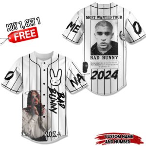 Bad Bunny Baseball Jersey For Men Women And Kids Gift