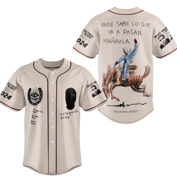 Bad Bunny Baseball Jersey For Men Women And Kids Gift