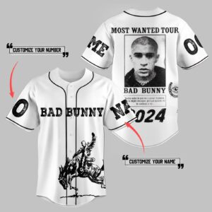 Bad Bunny Baseball Jersey For Men Women And Kids Gift