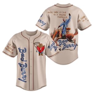 Bad Bunny Baseball Jersey For Men Women And Kids Gift 3