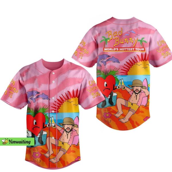 Bad Bunny Jersey, Bad Bunny Jersey Shirt, Bad Bunny Baseball Jersey, Bad Bunny TShirt, Un Verano Sin Ti Shirt, Baseball Uniform, Men Shirt