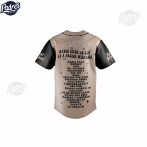 Bad Bunny Nadie Sabe Lo Que Va A Pasar Manana Baseball Jersey 1