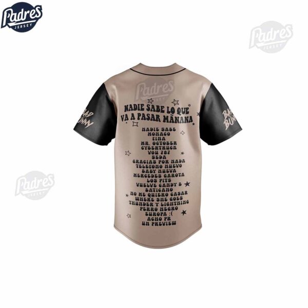Bad Bunny Nadie Sabe Lo Que Va A Pasar Manana Baseball Jersey