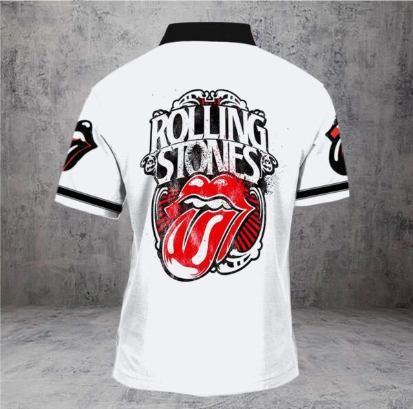 Band The Rolling Stones White Baseball Tee Jersey Shirt Unisex Men Women