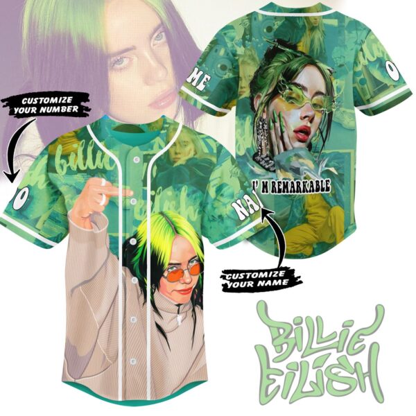 Billie Eilish Baseball Jersey For Men Women And Kids Gift for Fans