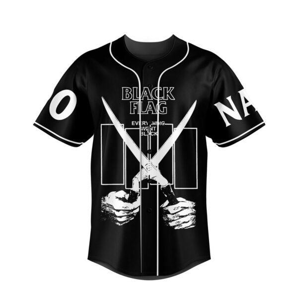 Black Flag Baseball Jersey For Men Women And Kids Gift for Fans