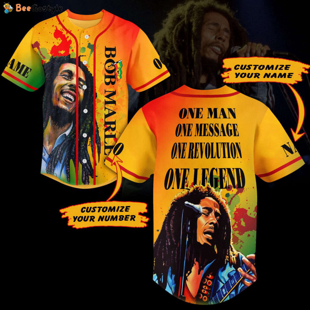 Bob Marley Baseball Jersey For Men Women And Kids Gift for Fans Bob Marley Baseball Jersey For Men Women And Kids Gift for Fans