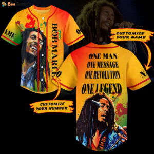 Bob Marley Baseball Jersey For Men Women And Kids Gift for Fans