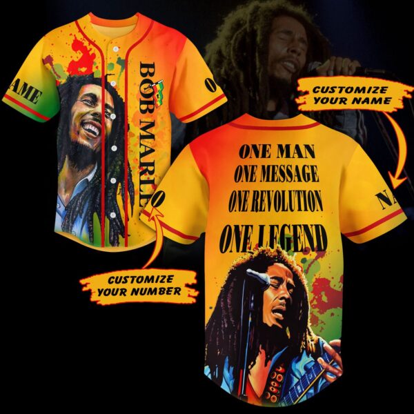 Bob Marley Baseball Jersey For Men Women And Kids Gift for Fans