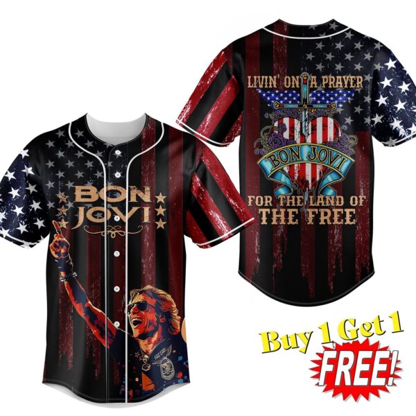 Bon Jovi Baseball Jersey For Men Women And Kids Gift for Fans