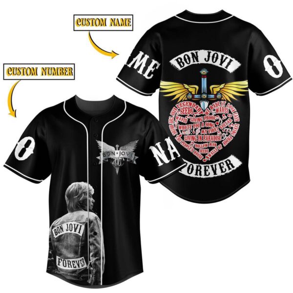 Bon Jovi Baseball Jersey For Men Women And Kids Gift for Fans