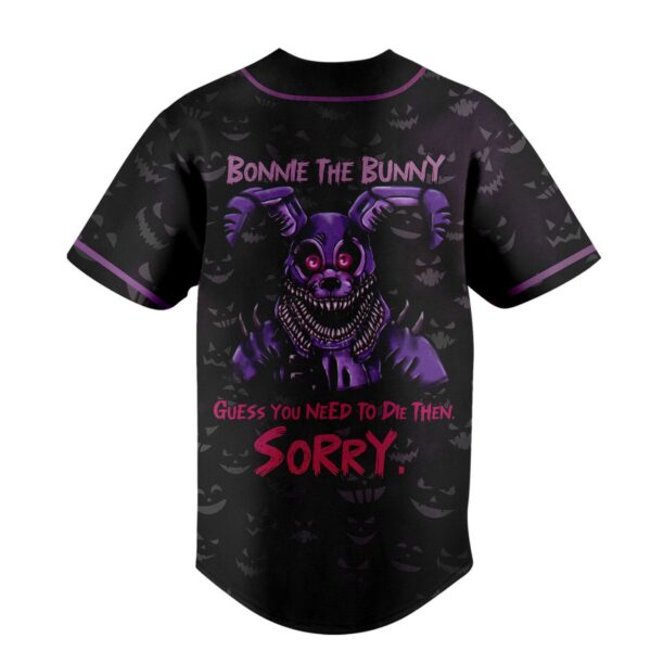 Bonnie the Bunny Baseball Jersey For Men Women And Kids Gift for Fans