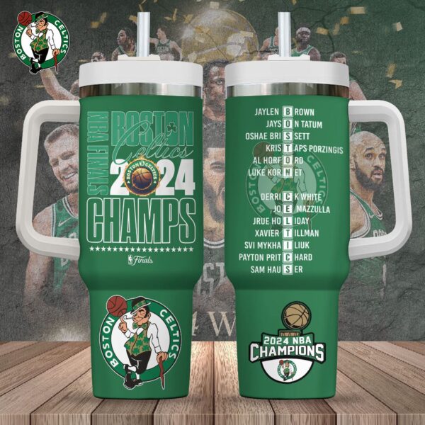 Boston Celtics 40oz Stanley Tumbler Gift – Gift for Fans – Gift for Fans