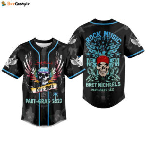 Bret Michaels Parti Gras Gift for Fans Baseball Jersey For Men Women And Kids Gift for Fans