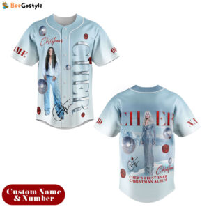 Cher First Ever Christmas Baseball Jersey For Men Women And Kids Gift for Fans