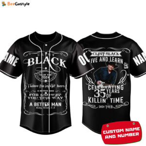 Clint Black Baseball Jersey For Men Women And Kids Gift for Fans