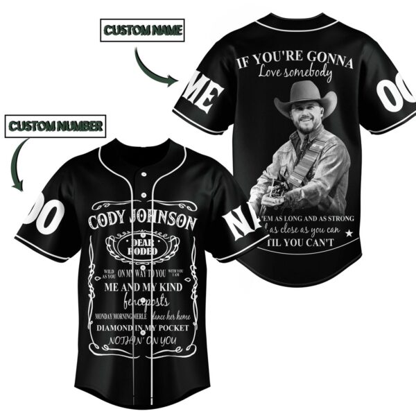 Cody Johnson Baseball Jersey For Men Women And Kids Gift for Fans