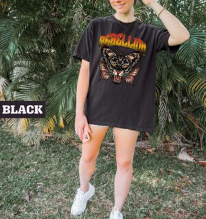 Comfort Color Rebellion Shirt: Trendy Streetwear T-Shirt for Preppy Women Rock N Roll Music Festival Gift for Fanss Style Gift for Her 1