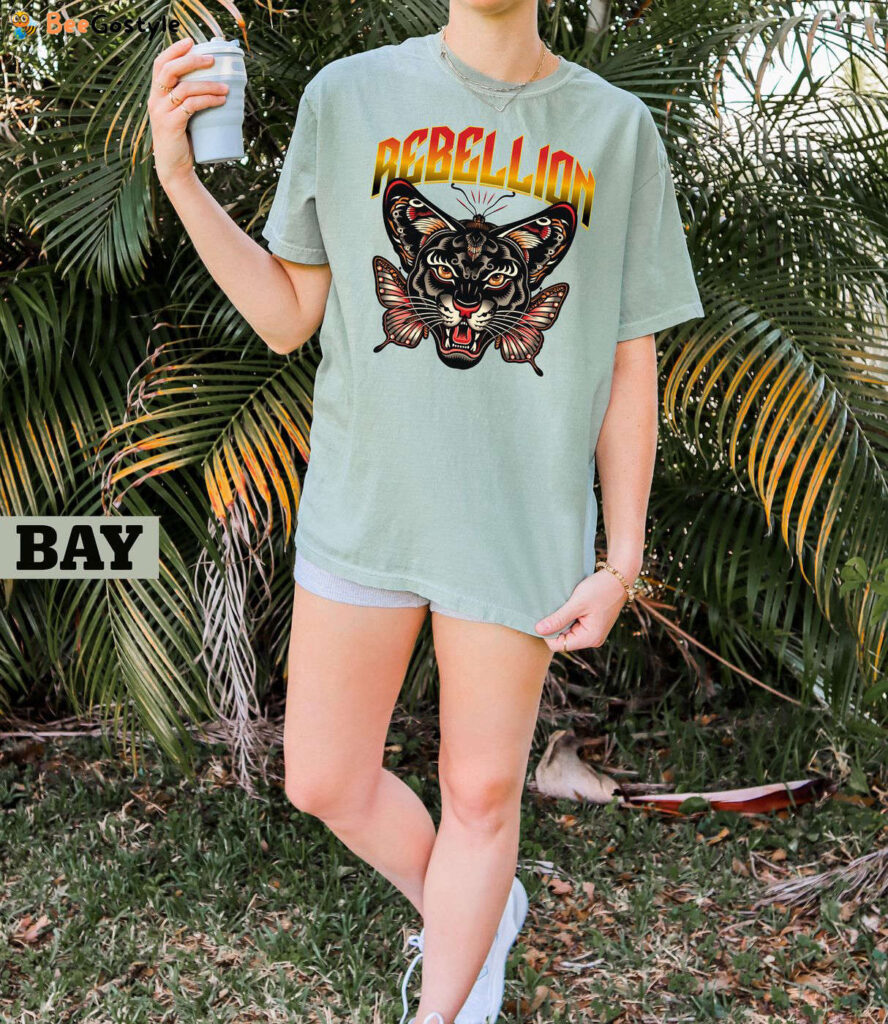Comfort Color Rebellion Shirt: Trendy Streetwear T-Shirt for Preppy Women Rock N Roll Music Festival Gift for Fanss Style Gift for Her Comfort Color Rebellion Shirt: Trendy Streetwear T-Shirt for Preppy Women Rock N Roll Music Festival Gift for Fanss Style Gift for Her