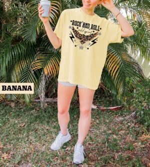 Rock N Roll T-Shirt: Comfort Colors World Tour Tee Wild Spirit Shirt - Eagle Graphic Metal Music Concert 3