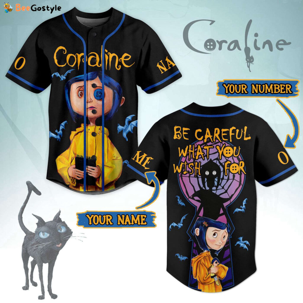 Coraline Baseball Jersey For Men Women And Kids Gift for Fans Coraline Baseball Jersey For Men Women And Kids Gift for Fans