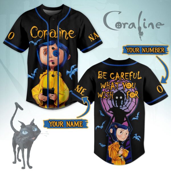 Coraline Baseball Jersey For Men Women And Kids Gift for Fans