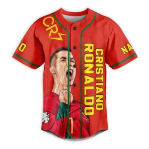 Cristiano Ronaldo Baseball Jersey For Men Women And Kids Gift for Fans 3