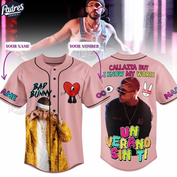Custom Bad Bunny Callaita Baseball Jersey