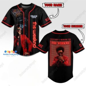The Weeknd Custom Shirt: Athletic Baseball & Music Lovers Merch – Perfect Gift for Him!