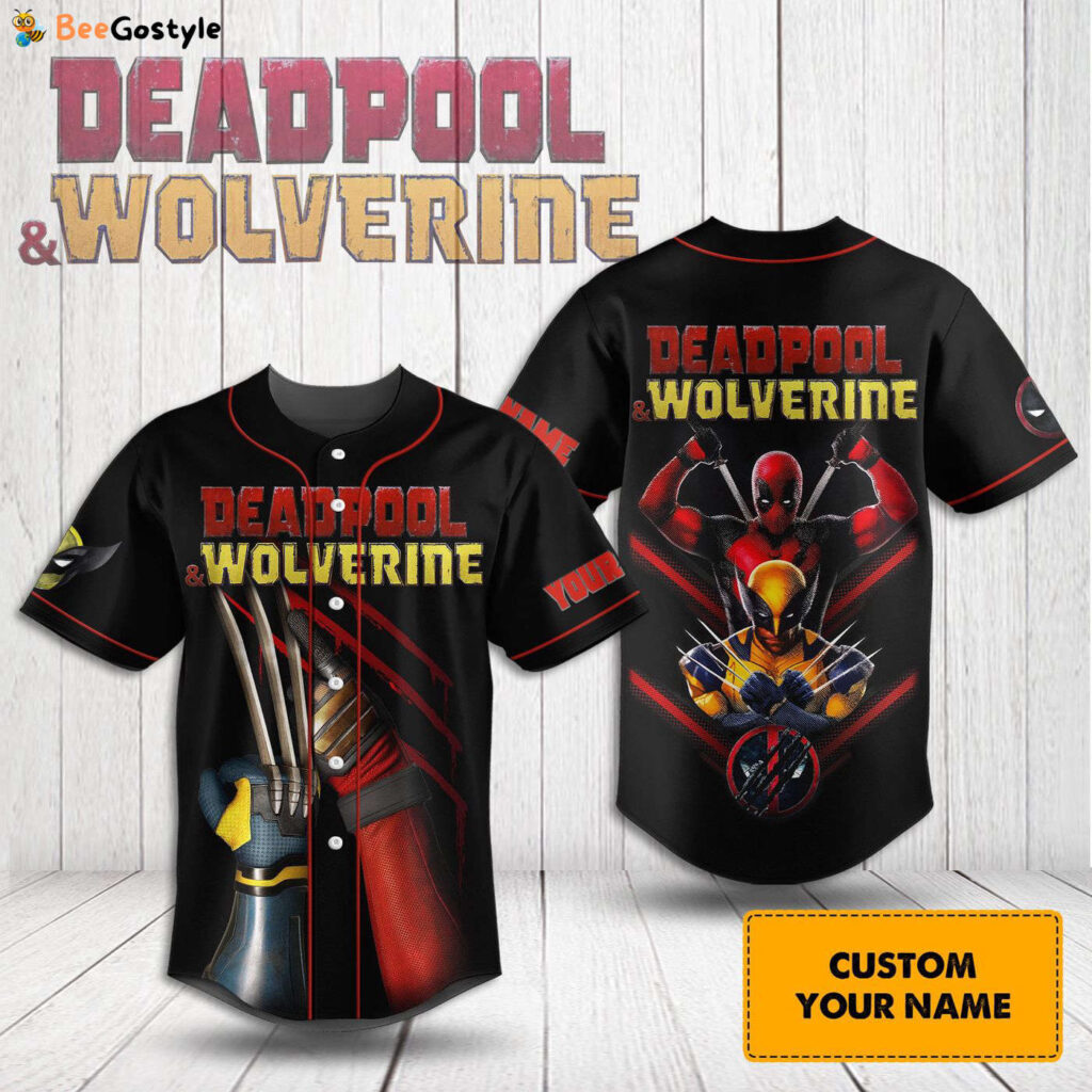 Deadpool & Wolverine Baseball Jersey For Men Women And Kids Gift for Fans Deadpool & Wolverine Baseball Jersey For Men Women And Kids Gift for Fans