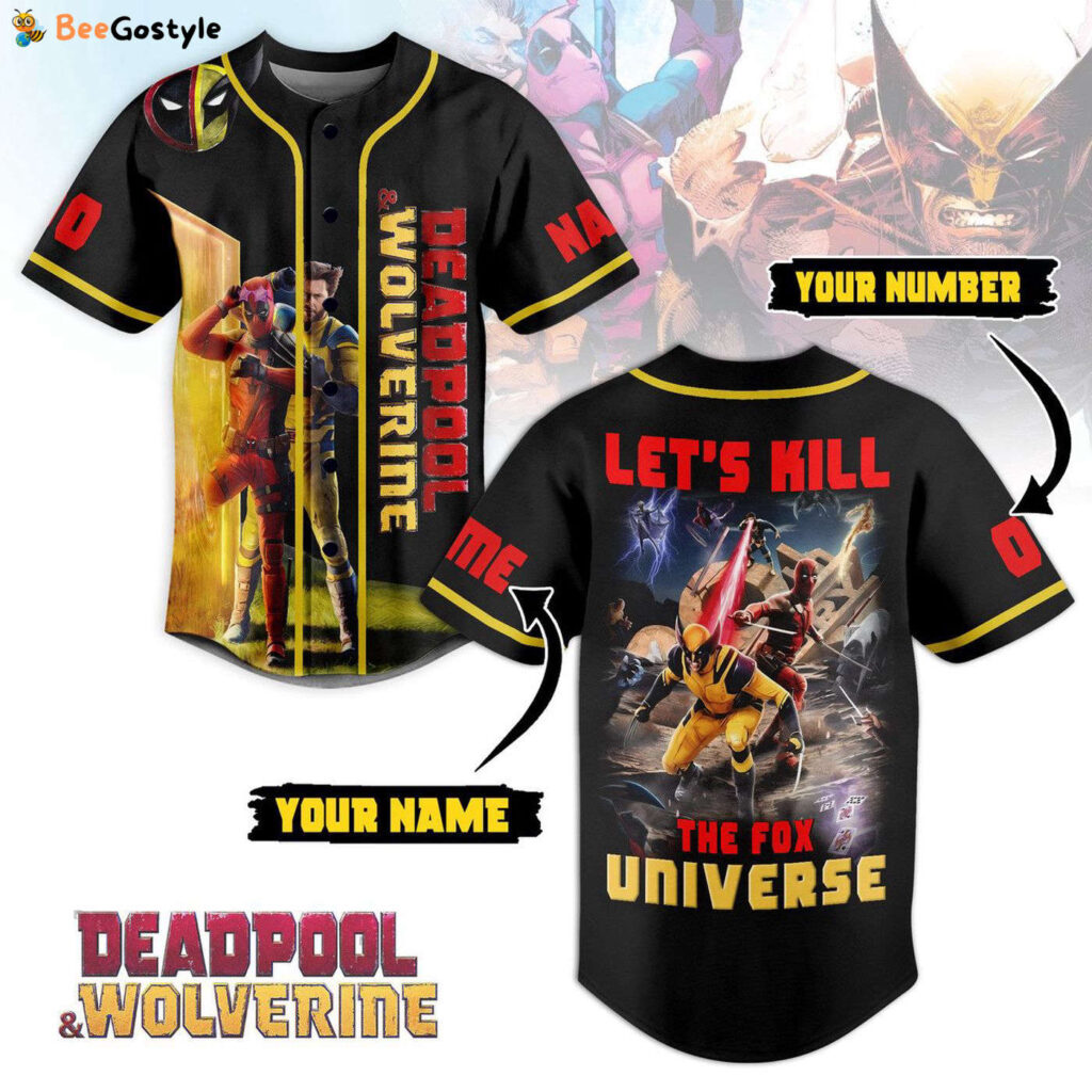 Deadpool & Wolverine Baseball Jersey For Men Women And Kids Gift for Fans Deadpool & Wolverine Baseball Jersey For Men Women And Kids Gift for Fans