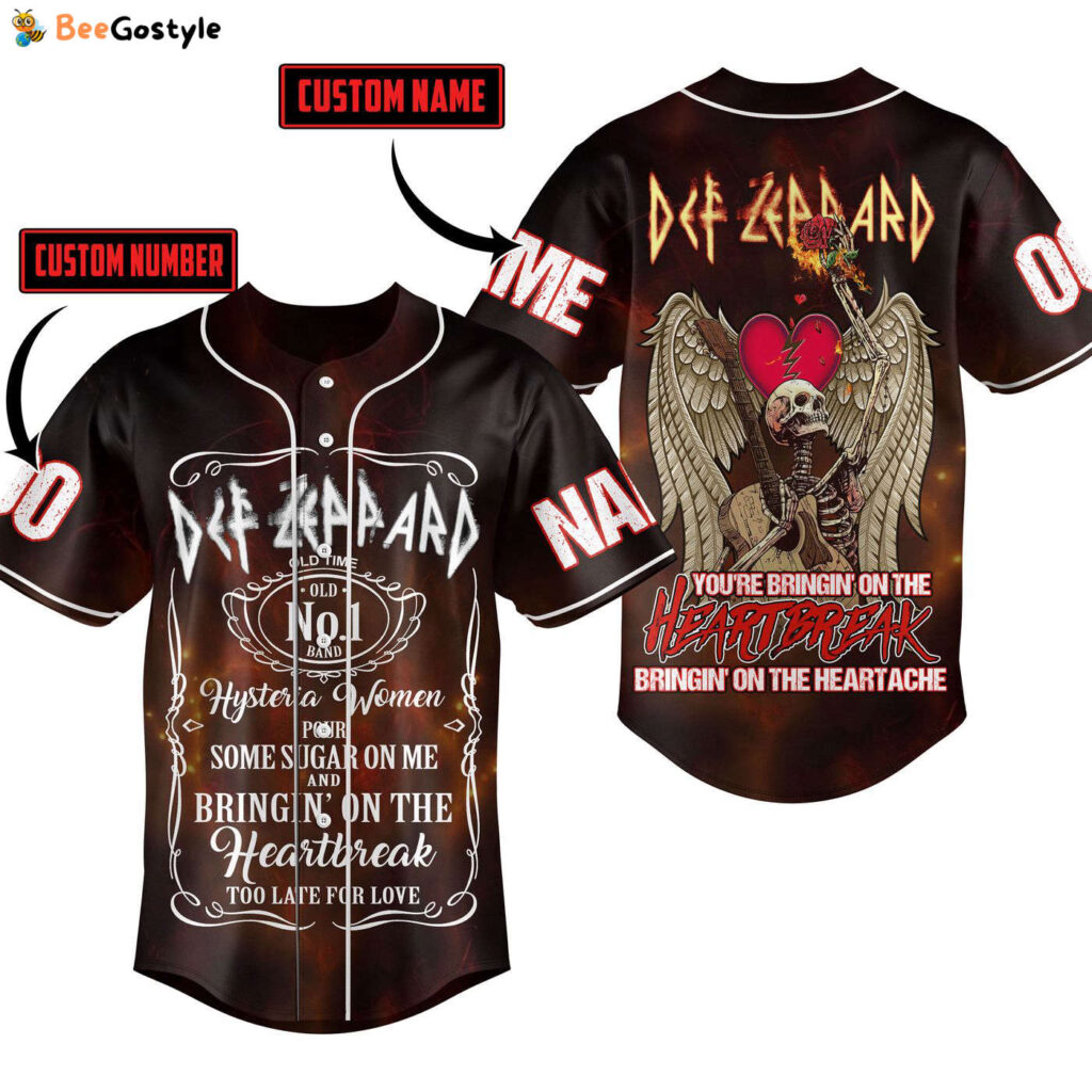 Def Leppard Baseball Jersey For Men Women And Kids Gift for Fans Def Leppard Baseball Jersey For Men Women And Kids Gift for Fans