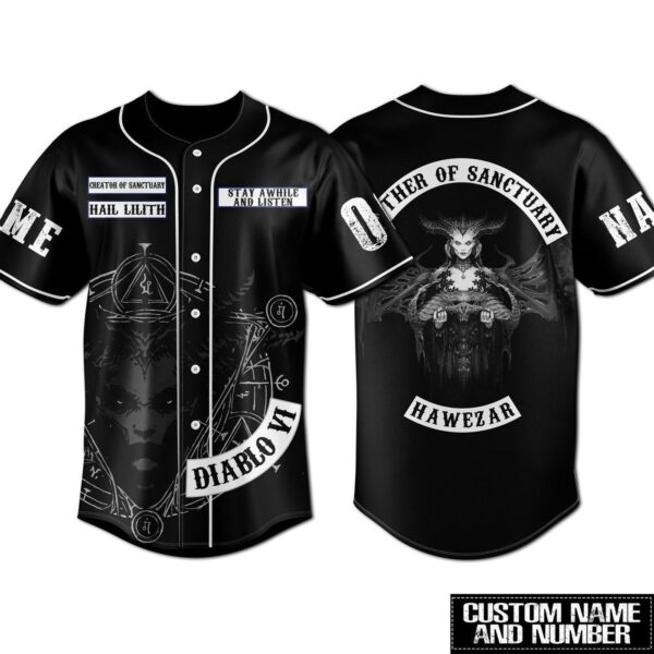 Diablo VI Baseball Jersey For Men Women And Kids Gift for Fans