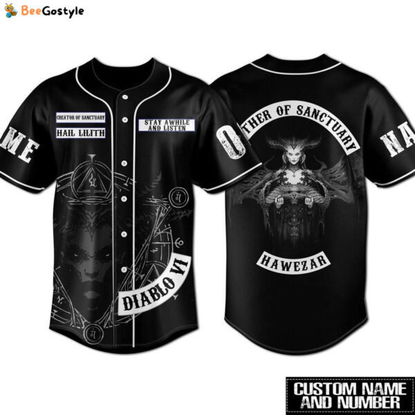 Diablo VI Baseball Jersey For Men Women And Kids Gift for Fans