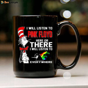 Dr Seuss I Will Listen To Pink Floyd Black Mug