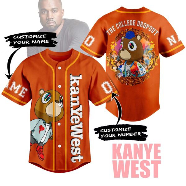 Dropout Bear Kanye West Baseball Jersey For Men Women And Kids Gift for Fans