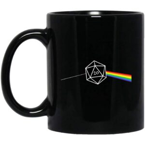 Dungeons And Dragons D20 Win Pink Floyd Mug Black Mug 1